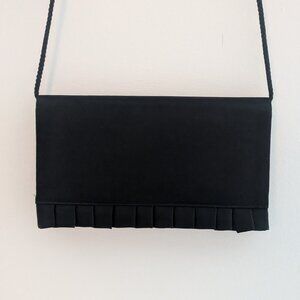 Vintage La Regale Black Shoulder Bag Purse Clutch